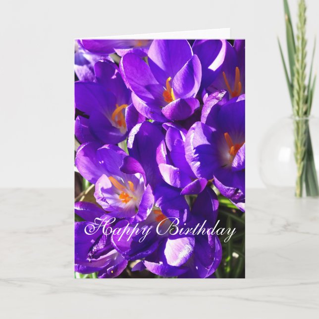 SPRING CROCUS CARD (Front)