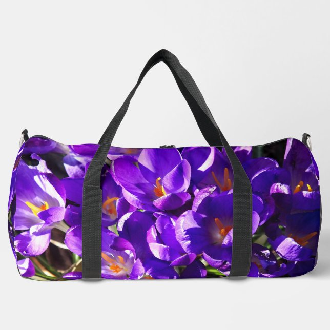 SPRING CROCUS DUFFLE BAG (Front)