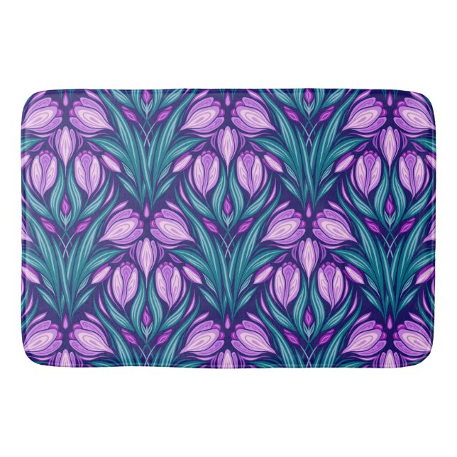 Spring crocuses bath mat (Front)