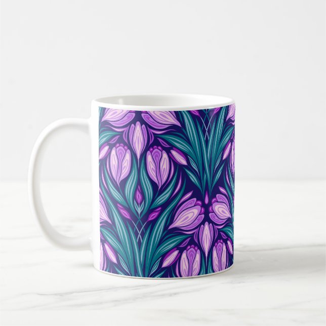 Spring crocuses coffee mug (Left)