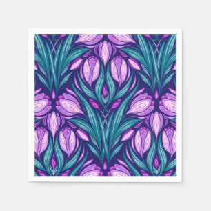 Spring crocuses napkin