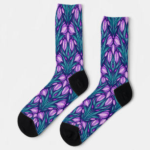 Spring crocuses socks