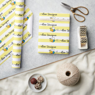 Spring Cute Bee Unique Autism Awareness Month Gift Wrapping Paper