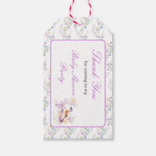 Spring Cute Bird Baby Shower Gift Tags