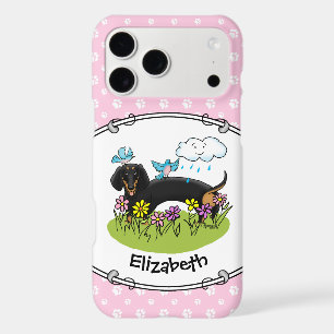 Spring Dachshund (black and tan) Cute dog