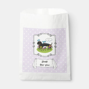 Spring Dachshund Dog Dachsie (black and tan) Cute Favour Bag