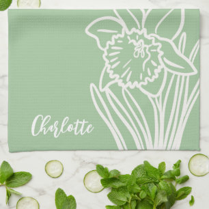 Spring Daffodil  Kitchen Towel