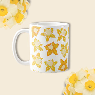 Spring Daffodil Pattern Coffee Mug