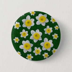 Spring Daffodils 2 Inch Round Button