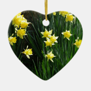 Spring Daffodils Ceramic Ornament