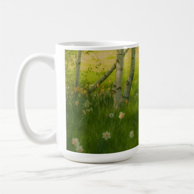 Spring Daffodils Coffee Mug (Left)