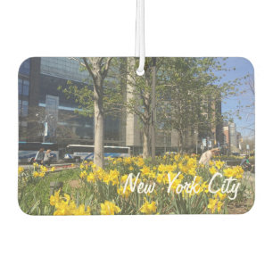 Spring Daffodils Columbus Circle New York City NYC Car Air Freshener