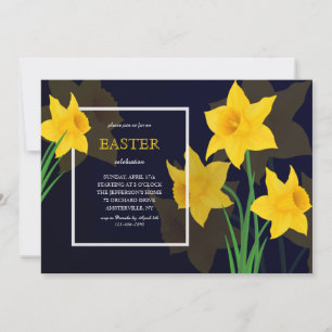 Spring Daffodils Easter Invitations