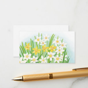Spring Daffodils  Enclosure Card