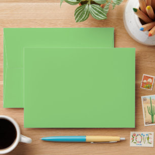 Spring Daffodils Floral Green Garden Envelope
