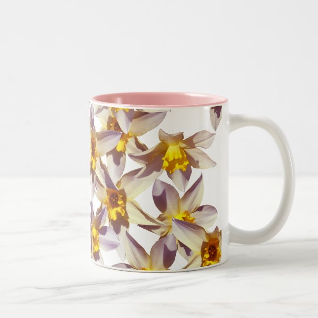 Spring Daffodils Floral  Photo Mug (Right)