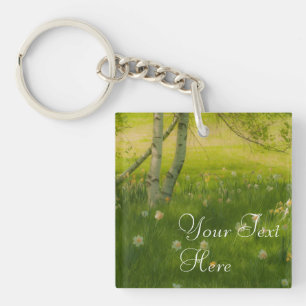 Spring Daffodils Keychain
