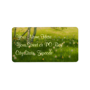 Spring Daffodils Label