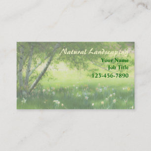 Spring Daffodils Landscaping Business Card