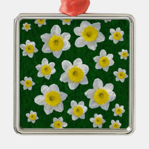 Spring Daffodils Metal Ornament