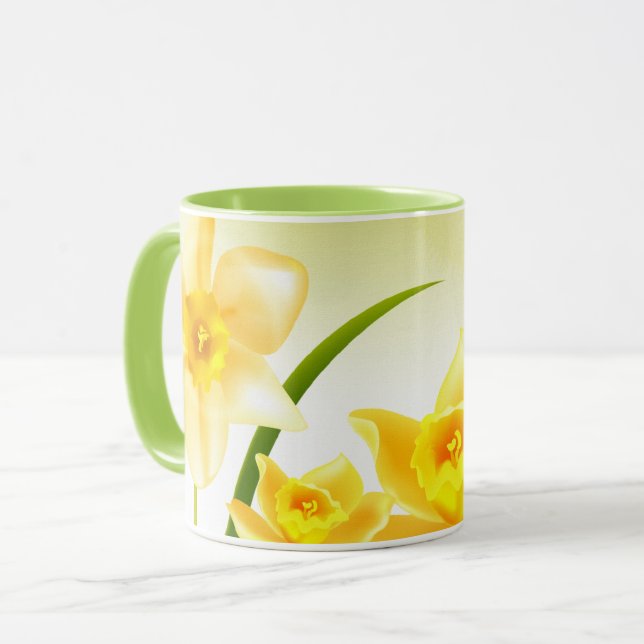 Spring Daffodils Persian New Year Gift  Mug (Front Left)