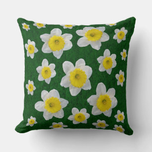 Spring Daffodils Throw Pillow