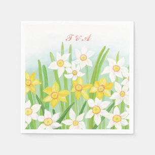 Spring Daffodils Wedding  Napkin