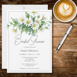 Spring Daisies Bridal Shower  Invitation