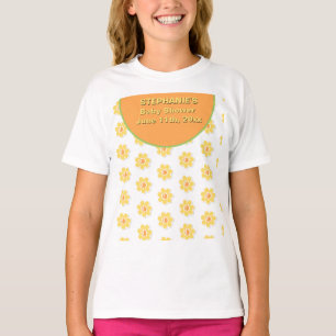 Spring Daisies on Pastel Sage Green T-Shirt