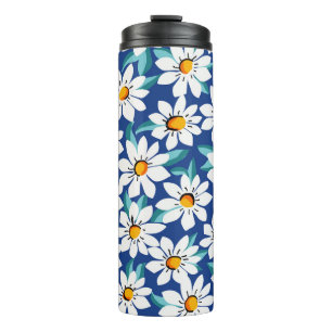 Spring daisies: trendy floral pattern. thermal tumbler