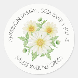 Spring Daisy Address Label Sticker