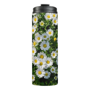 Spring Daisy Field: Serene Background Thermal Tumbler