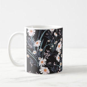 Spring Daisy Floral Seamless Design Coffee Mug