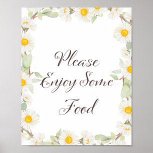 Spring Daisy Themed Bridal   Baby Shower Sign
