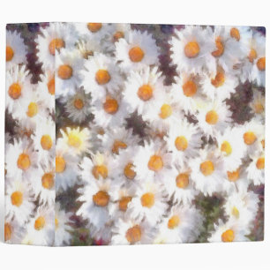 Spring Daisy Wildflower Watercolor Binder