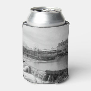 Spring Day At Ozark Mill Grayscale Can Cooler