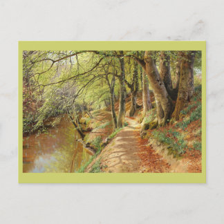 Spring day in the forest by Peder Mork Monsted Postcard