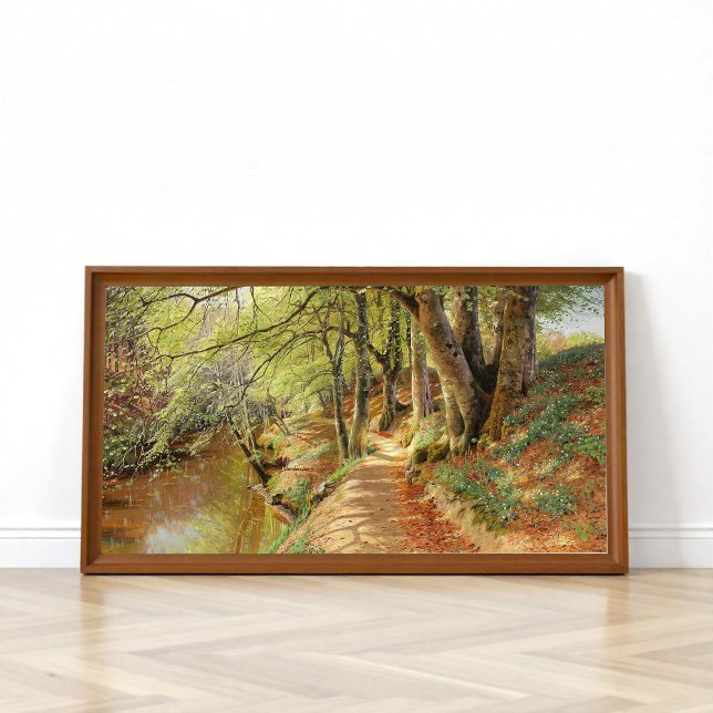Spring day in the forest by Peder Mork Monsted Poster (Creator Uploaded)