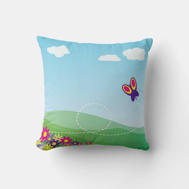 Spring Day Throw Pillow (Front)
