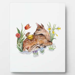 Spring Deer Plaque