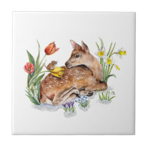 Spring Deer Tile