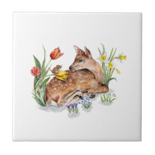 Spring Deer Tile
