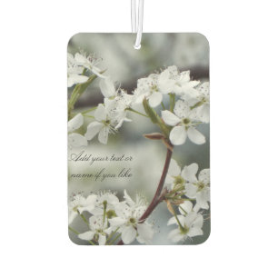 Spring dogwood  custom text air freshener