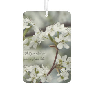Spring dogwood custom text air freshener