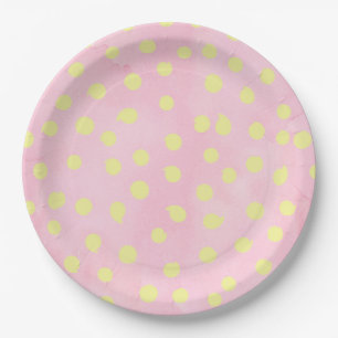 Spring Dots Paper Plate