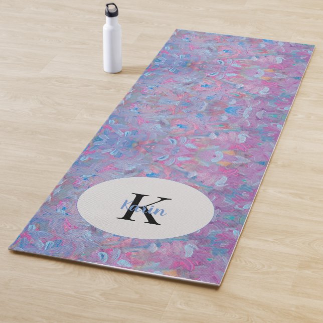 Spring Dream Floral Monogram Yoga Mat (In Situ)