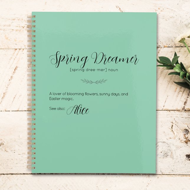 Spring Dreamer Personalized Easter Planner (Spring Dreamer Personalized Easter Planner)
