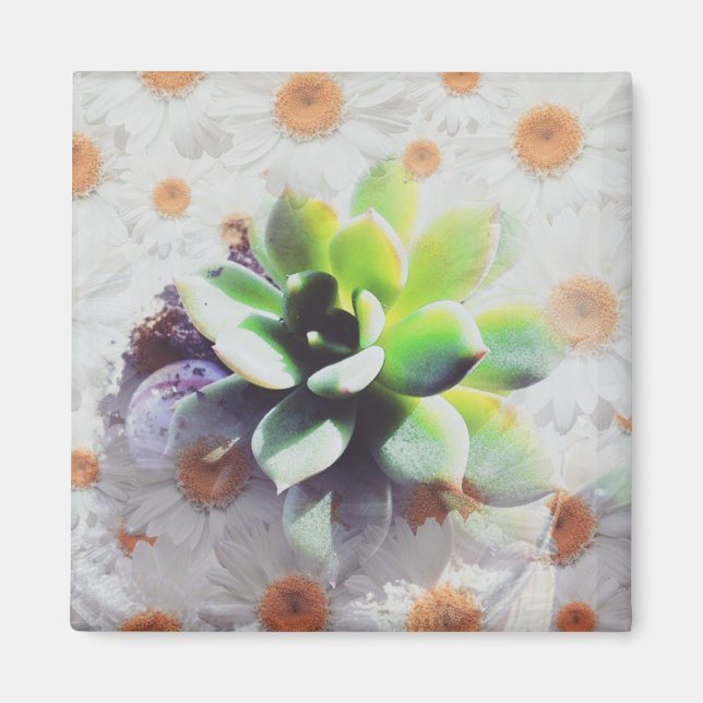 Spring Dreaming Plant Digital Art Magnet (Front)