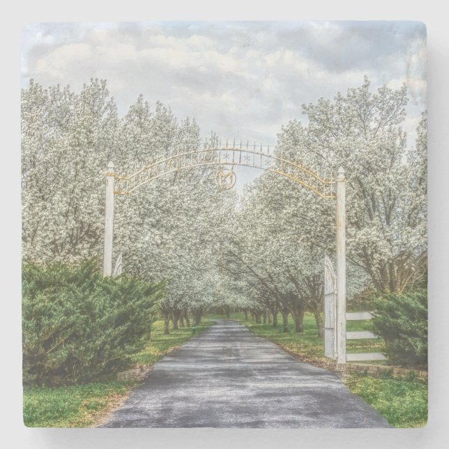 Spring Drive Home Stone Coaster (Front)
