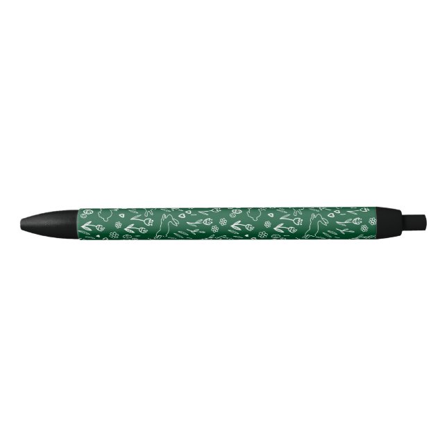Spring Easter Bunny Adventures Black Ink Pen (Front)